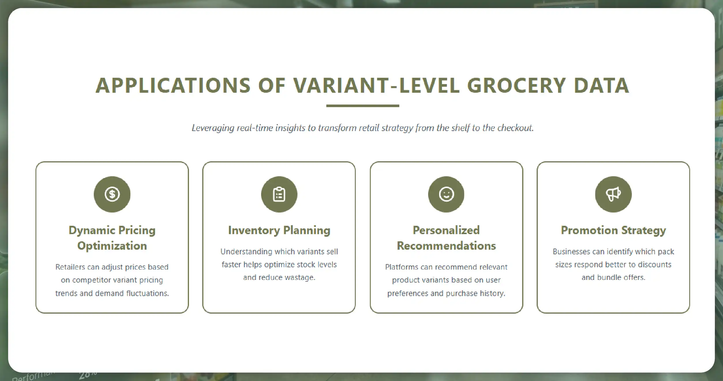 Applications of Variant-Level Grocery Data